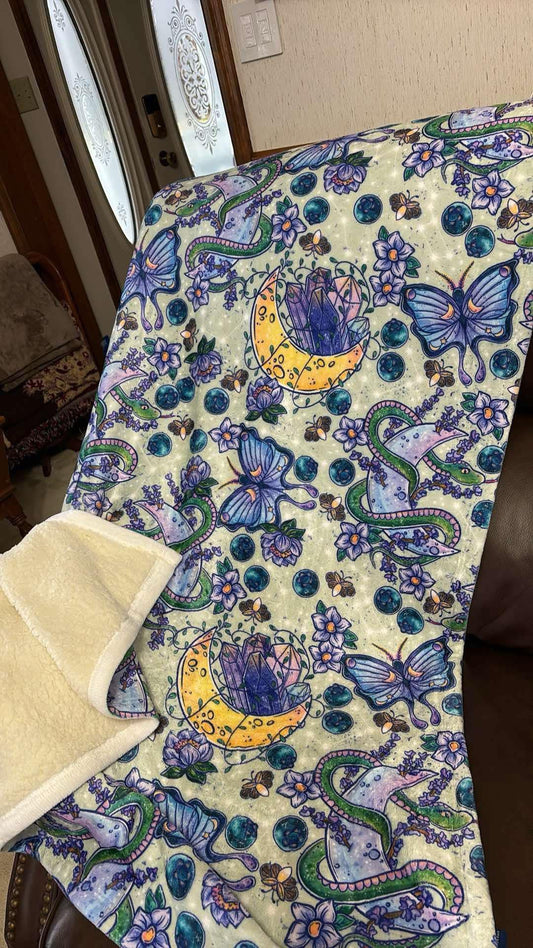 Purple Moth blanket