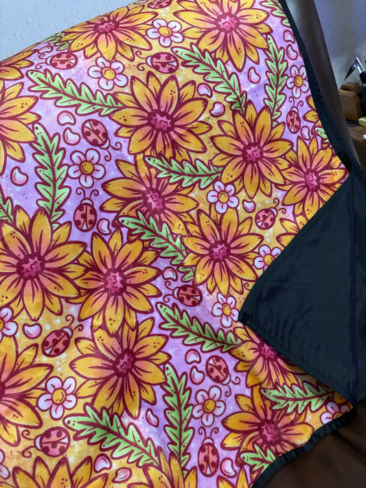 Sunflower waterproof blanket